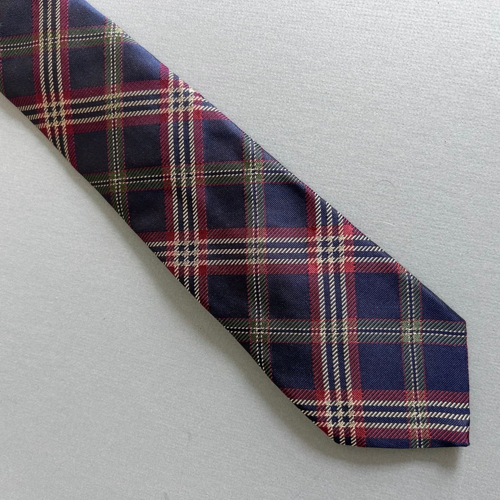 Brooks Brothers Plaid Tie Mens Silk Tartan Preppy Polished Woven in England NWT